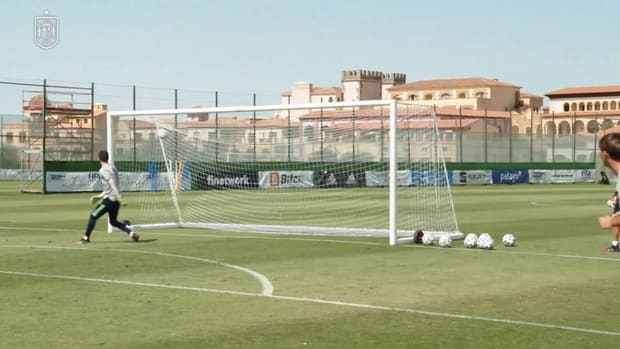 Dani Ceballos’s exhibition in training